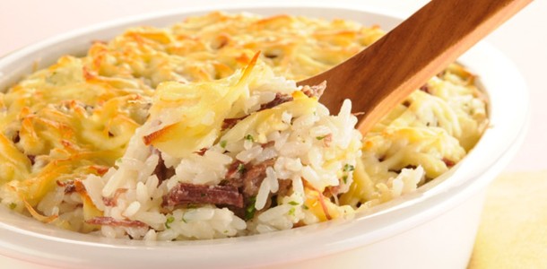 GRATINAMOS A VIDA `ARROZ GRATINADO `PASSO A PASSO